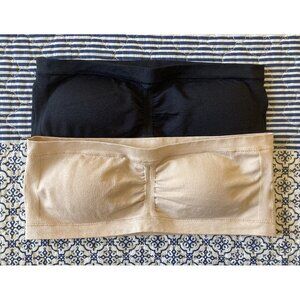 Two EUC Strapless Bras L